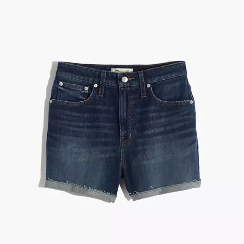 Curvy High-Rise Denim Shorts